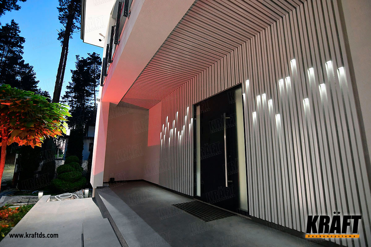 Wjazdy i zadaszenia z listwy kubicznej KRAFT na konkretnych przykładach