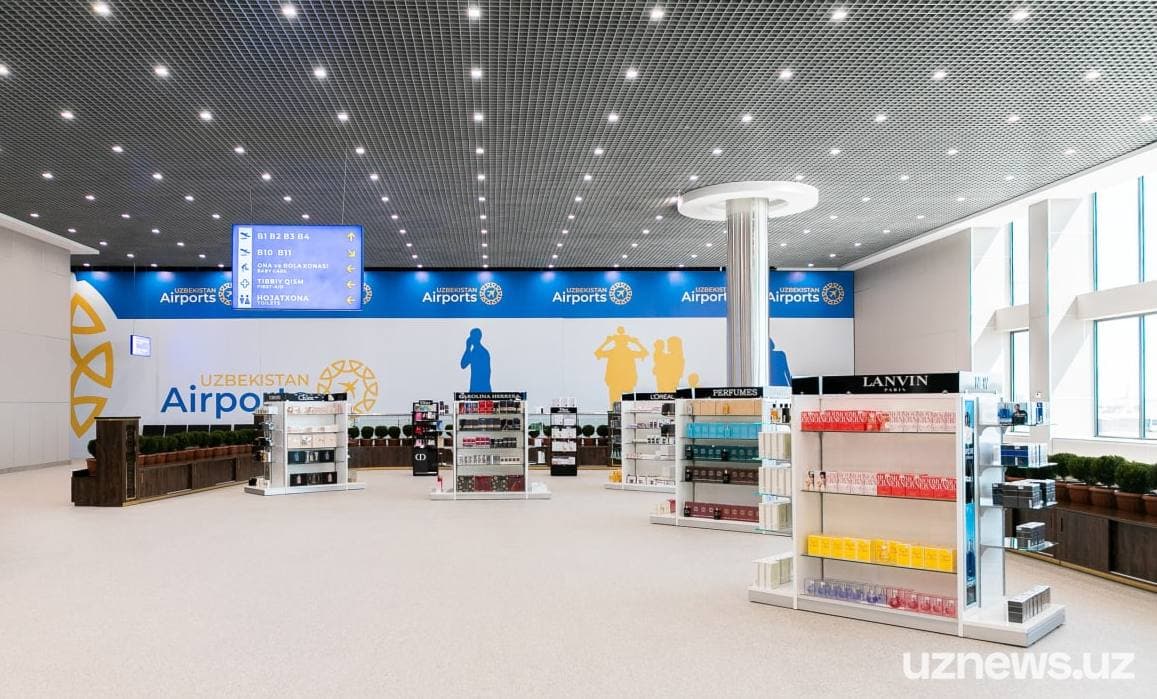 Sufit rastrowy i listwa KRAFT w nowym terminalu lotniska w Taszkencie