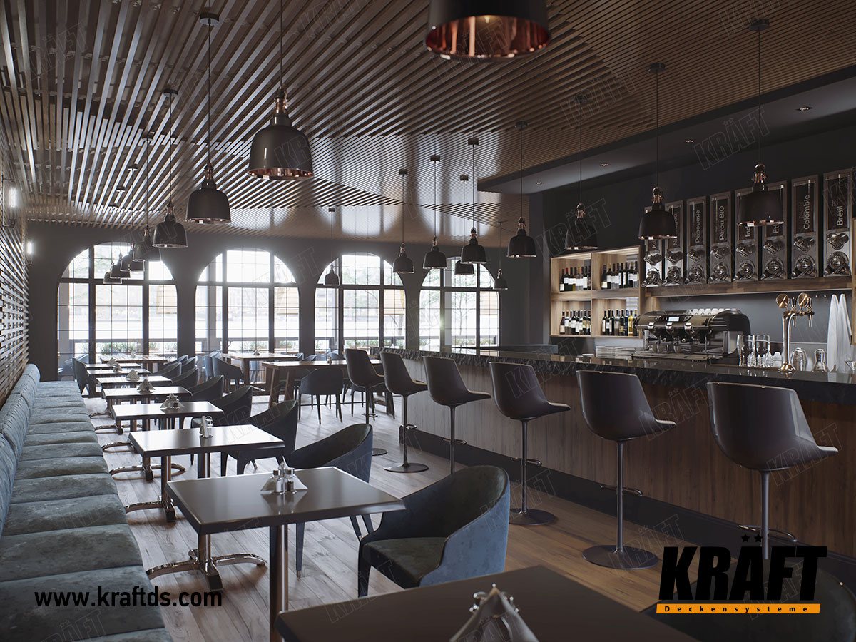 sufit poodwieszany KRAFT z listwy kubicznej