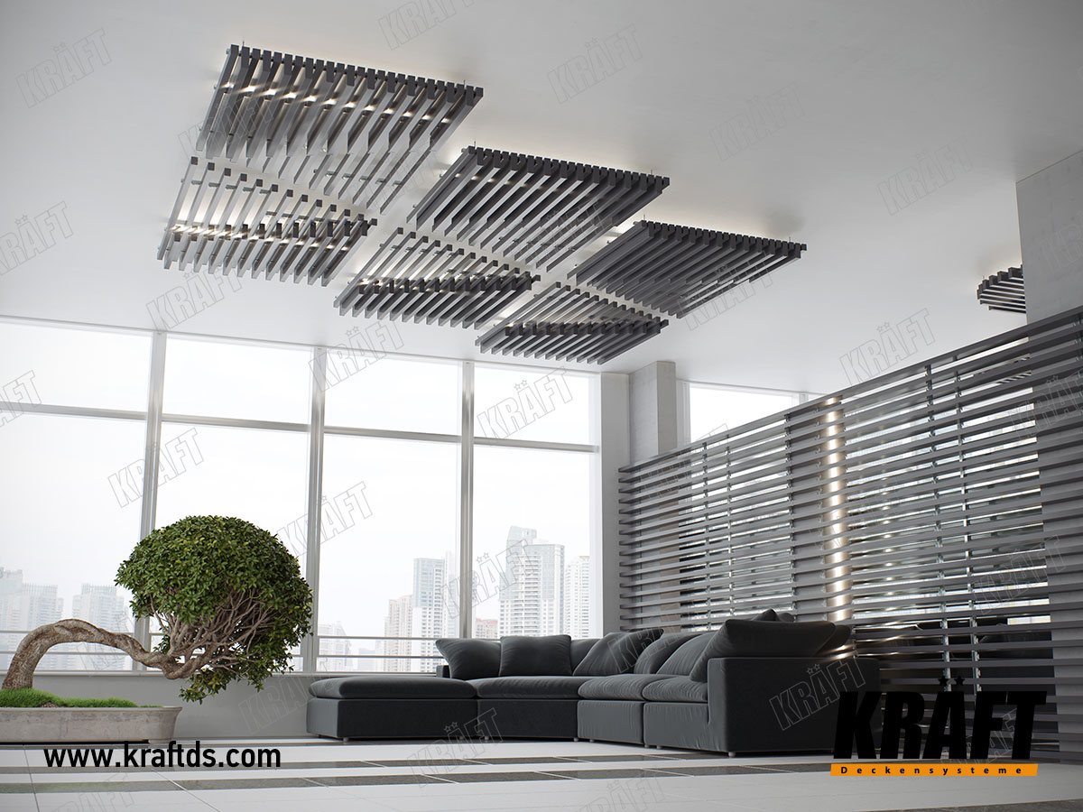 sufit poodwieszany KRAFT z listwy kubicznej