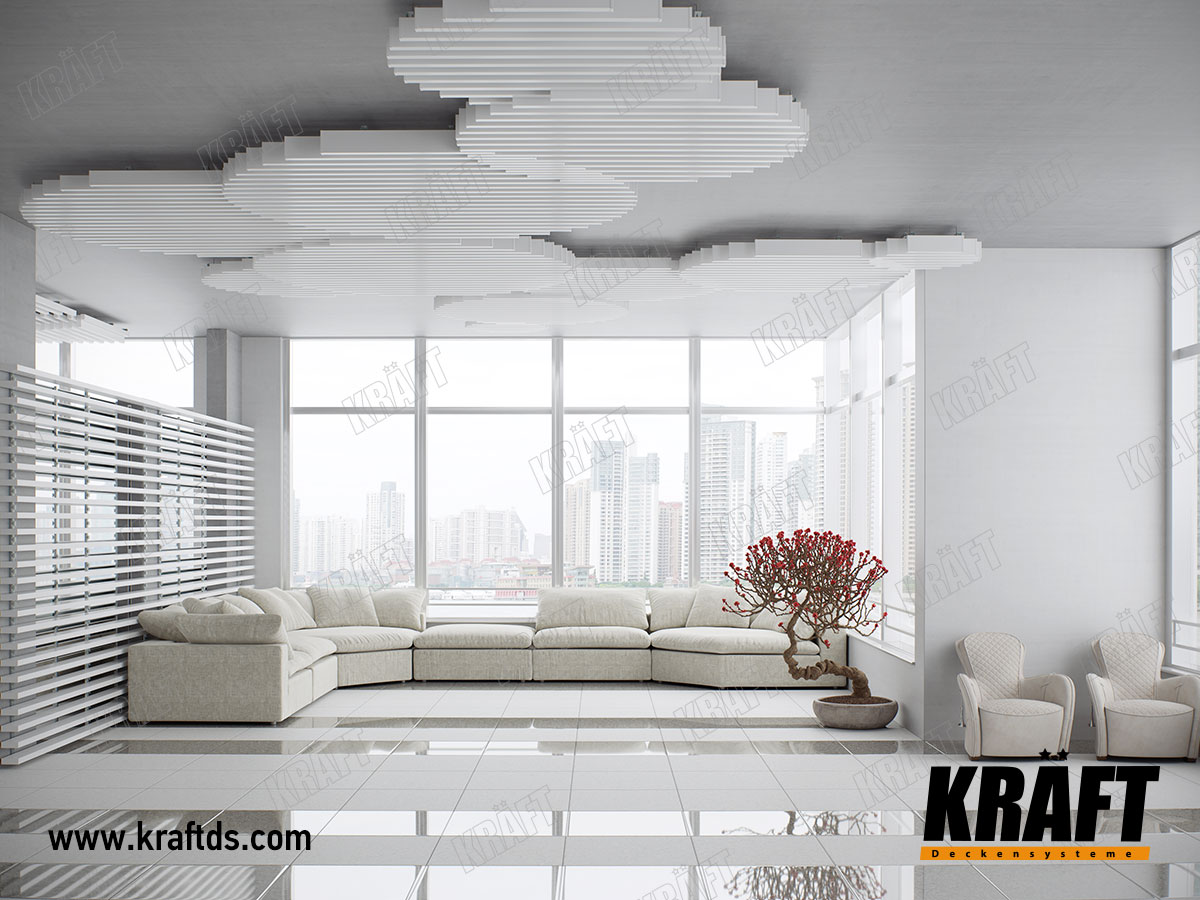 sufit poodwieszany KRAFT z listwy kubicznej