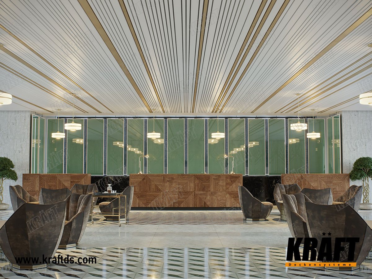 sufit poodwieszany KRAFT z listwy kubicznej