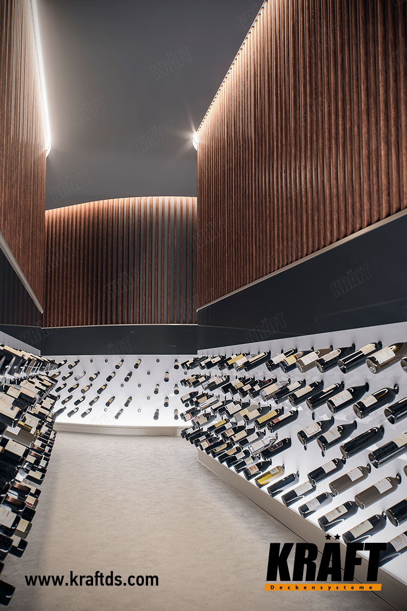 Okładzina ścienna z listwy kubicznej KRAFT