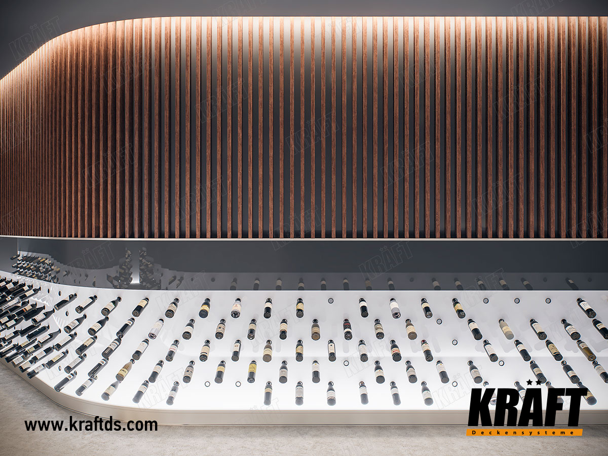 Okładzina ścienna z listwy kubicznej KRAFT