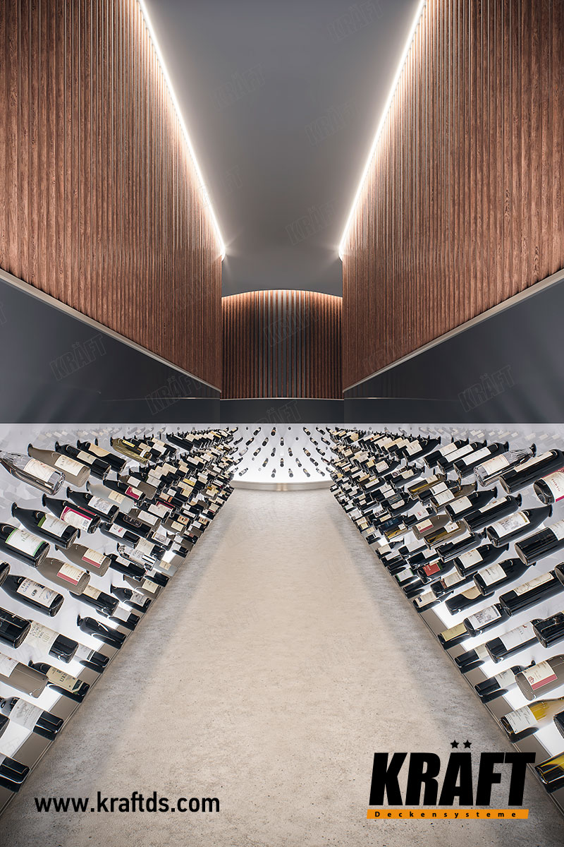 Okładzina ścienna z listwy kubicznej KRAFT