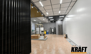 Salon sufitów podwieszanych KRAFT: Lampy KRAFT Led, T-profil, płyty, listwa kubiczna, griljato (w tym „żaluzje”) w różnych kolorach i rozmiarach