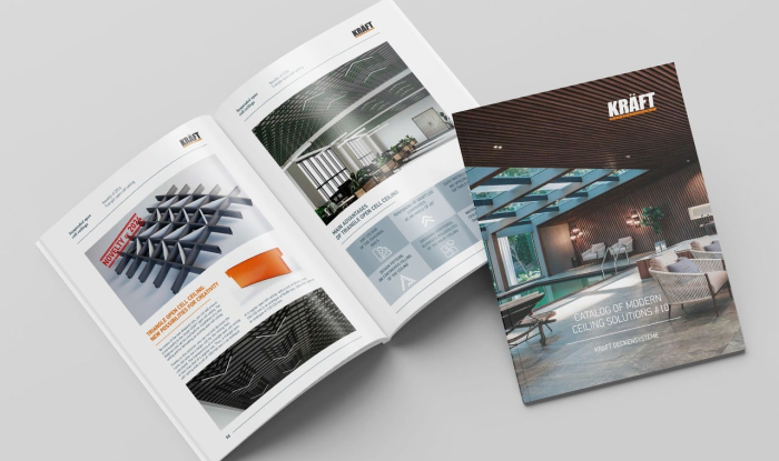 The new KRAFT catalog of suspended ceilings is now available on our website
