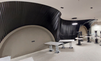 Design solution for a restaurant with a cube-shaped KRAFT rail (+5 photos)