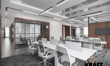 Features of ceilings with metal plates and open sell seilings &quot;shutters&quot; (+9 photo)