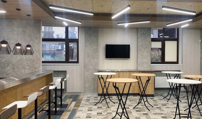 KRAFT Led lamps in a cafe - stylish and bright!