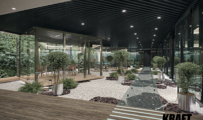 What kind of office without a vertical garden, glass paths and false ceilings? (+6 photos)