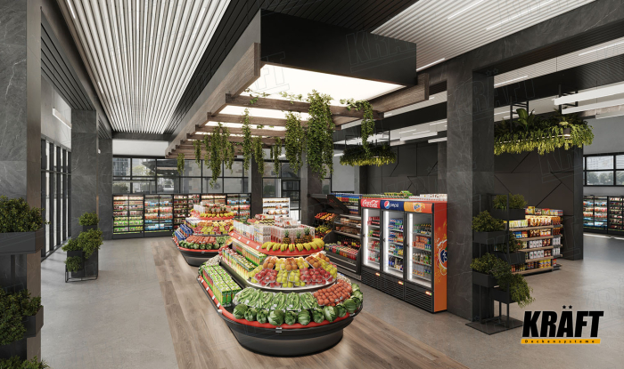 Nowoczesne sufity listwowe: najlepszy wybór dla sklepu spożywczego