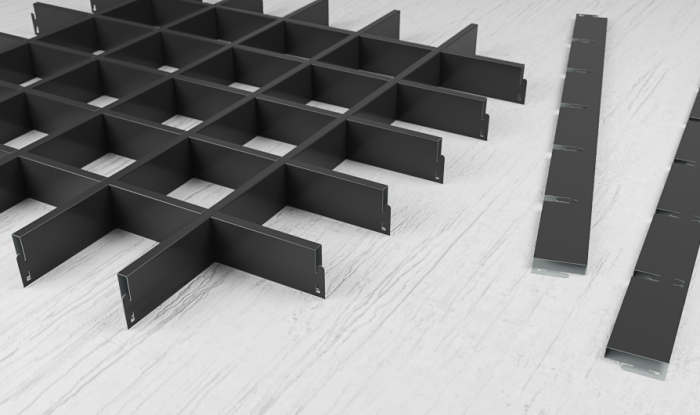 Czarny sufit rastrowy już na magazynie w Warszawie!