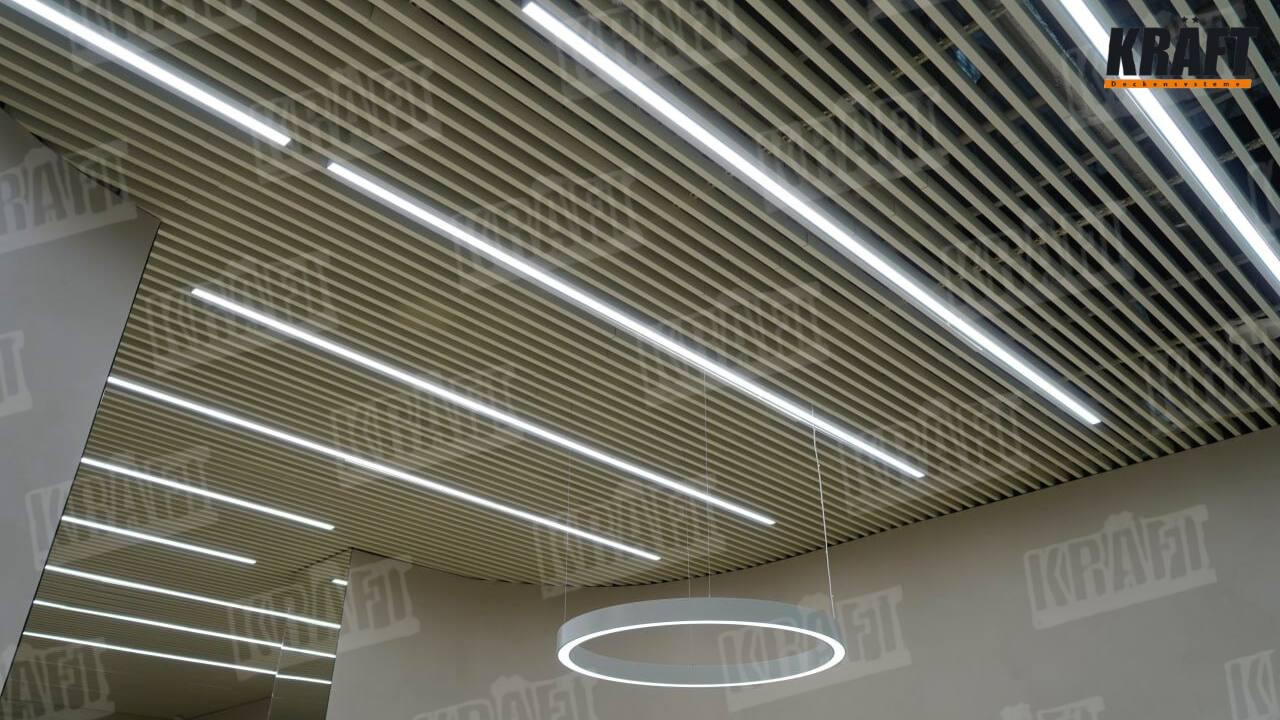Світильники KRAFT Led, інтегровані в підвісні стелі