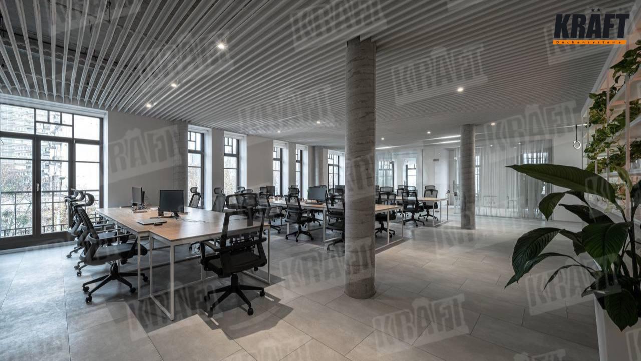 Світильники KRAFT Led, інтегровані в підвісні стелі