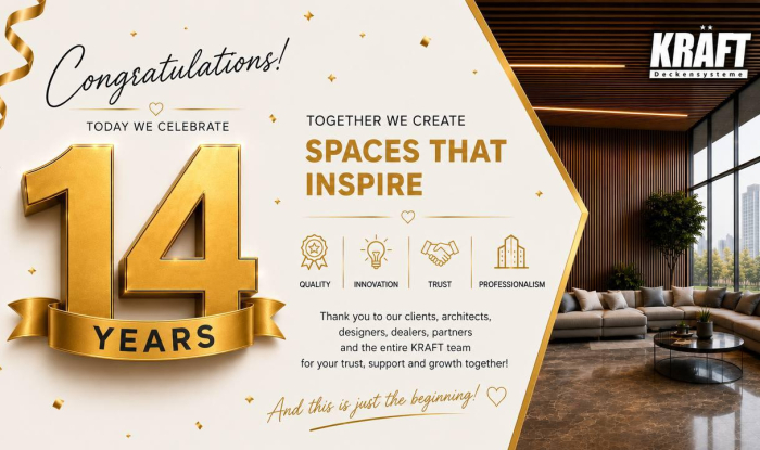 KRAFT — 14 years of development, quality and trust!