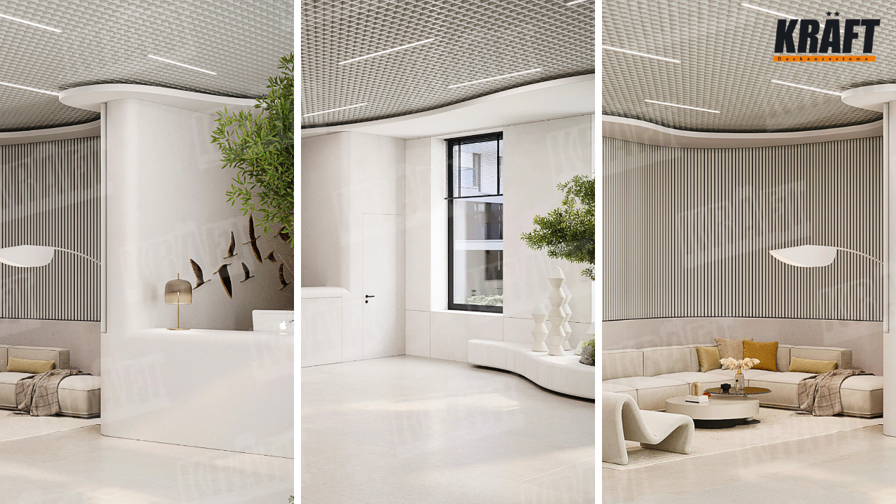 Світильники KRAFT Led, інтегровані в підвісні стелі